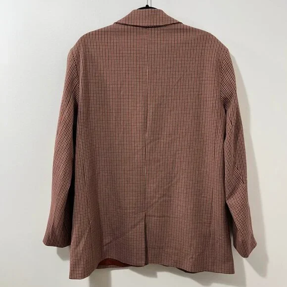 A New Day NWT Preppy Plaid Classic Boyfriend Academic Career Blazer [size XL] - Picture 8 of 9